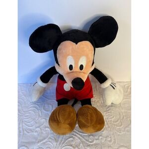 Disney Mickey Mouse Plush Toy Stuffed Animal Red Shorts Kids Gift 15 inches